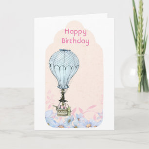 Luftballon, Geburtstagsballons Karte