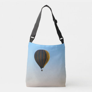 Luftballon in blauem Himmel Tragetaschen Mit Langen Trägern
