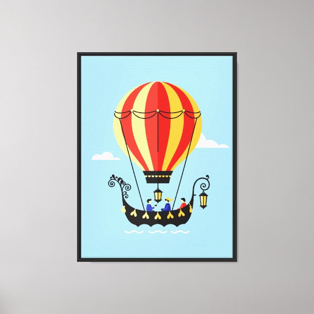 Luftballon Leinwanddruck (Vorderseite)