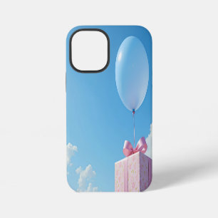 Luftballon mit Geschenk im blauen Himmel iPhone 12 Mini Hülle