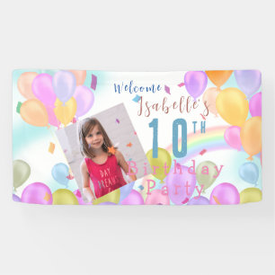 Luftballon Pastell Foto Kinder Banner