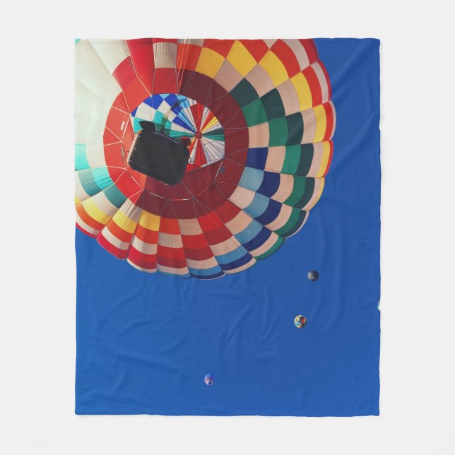 Luftballonfotografie Fleecedecke (Vorderseite)