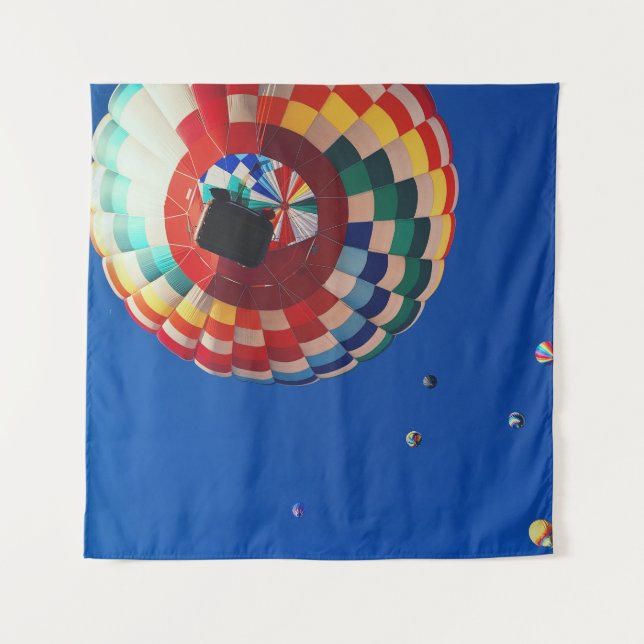 Luftballonfotografie Wandteppich (Vorderseite)