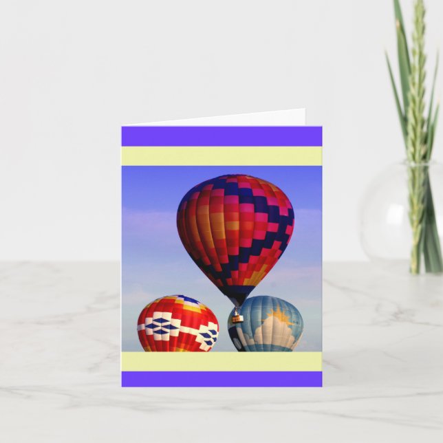 Luftballonnotecard Karte (Vorderseite)