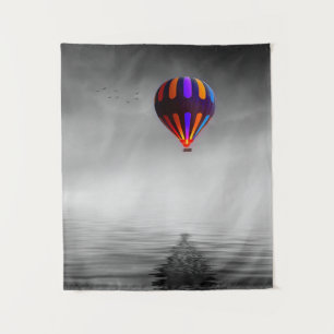 Luftballonporträt Wandteppich