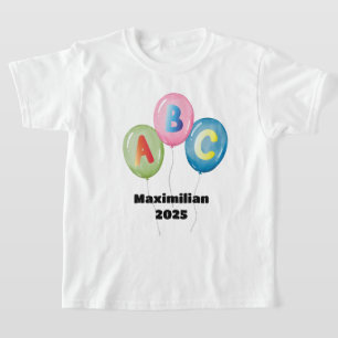 Luftballons ABC bunt - Schulkind 2026   T-Shirt