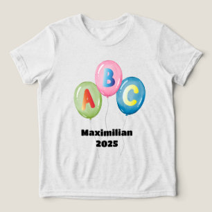 Luftballons ABC bunt - Schulkind 2026 Tri-Blend Shirt