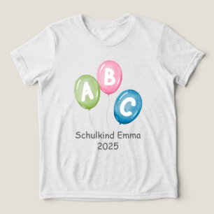 Luftballons ABC - Schulkind 2026 Tri-Blend Shirt