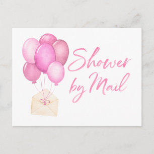 Luftballons Baby Shower per Post Weitentfernung Postkarte