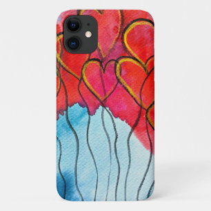 Luftballons des roten Herzens Valentine Case-Mate iPhone Hülle