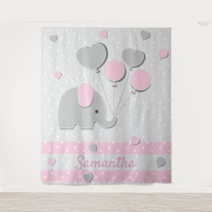 Luftballons-Elefanten-Kinderzimmer-Geschenk Hinter Wandteppich