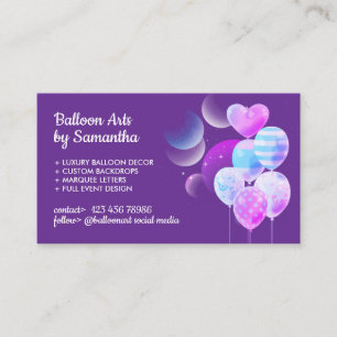 Luftballons Event Party Dekoration Logo QR-Code Visitenkarte