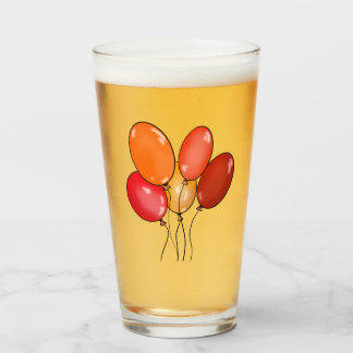 Luftballons frohe Schwingungen Glas