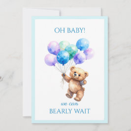 Luftballons für Bären Einladung