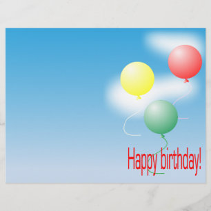 Luftballons in Farben Flyer