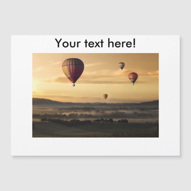 Luftballons Magnetkarte (Vorderseite)