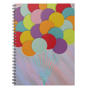 Luftballons Notizbuch Notizblock