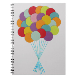 Luftballons Notizbuch Notizblock
