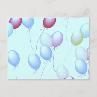 Luftballons Postkarte