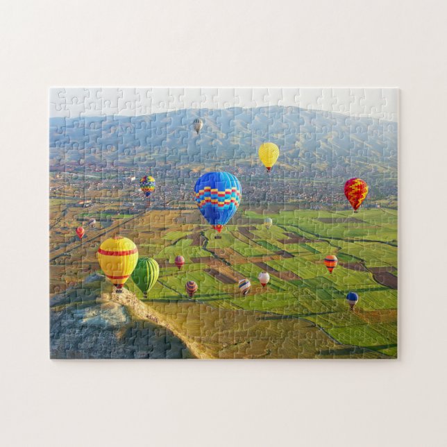 Luftballons über dem Jigsaw-Puzzle Puzzle (Horizontal)
