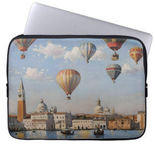 Luftballooning über venezianische Ölfarbe, Laptopschutzhülle