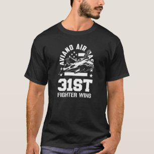 Luftbasis Aviano 31. Kämpfer Flügel Italien Souven T-Shirt