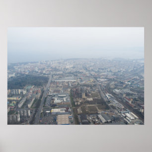 Luftbild Burgas City, Bulgarien Poster