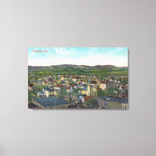 Luftbild der CityCorvallis, OR Leinwanddruck