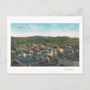 Luftbild der CityCorvallis, OR Postkarte