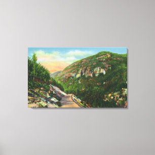 Luftbild der Fischkrechtengründe, Saranac Inn Leinwanddruck