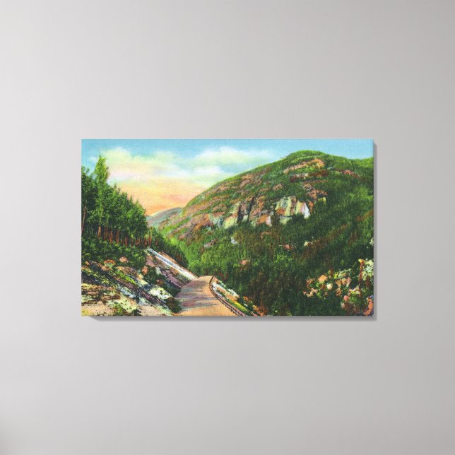 Luftbild der Fischkrechtengründe, Saranac Inn Leinwanddruck (Vorderseite)