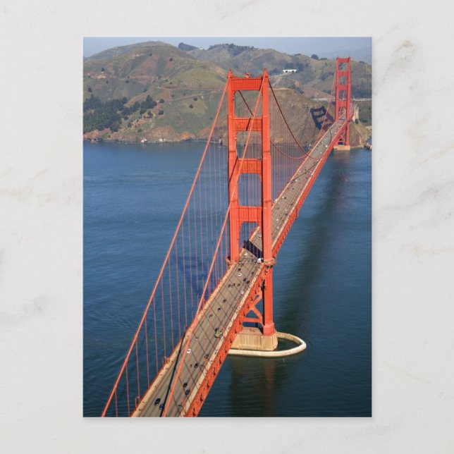 Luftbild der Golden Gate Bridge im Freien Postkarte (Vorderseite)