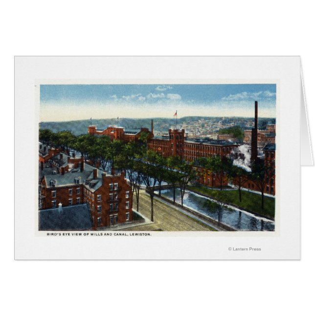 Luftbild der Mühle und des Kanals (Vorderseite (Horizontal))