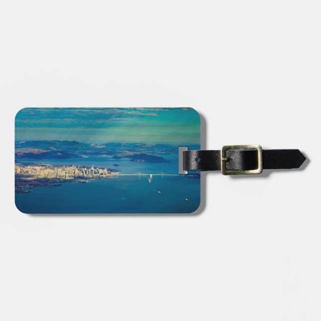 Luftbild der San Francisco Bay Gepäckanhänger (Vorderseite horizontal)