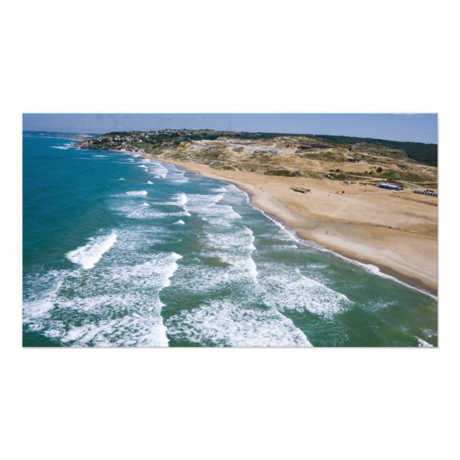 Luftbild der Schwarzmeerküste von Istanbul, Fotodruck (Vorne)