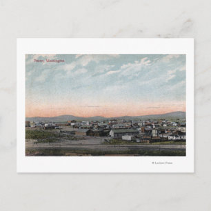 Luftbild der Stadt 4 Postkarte