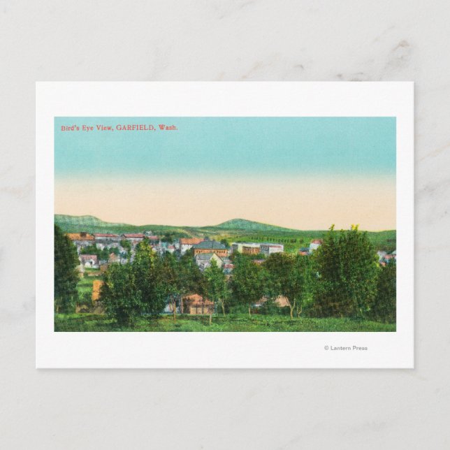 Luftbild der Stadt 9 Postkarte (Vorderseite)