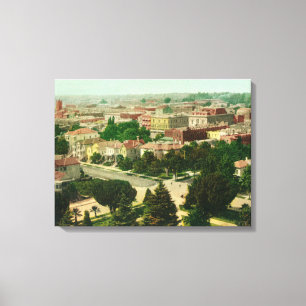 Luftbild der Stadt Leinwanddruck