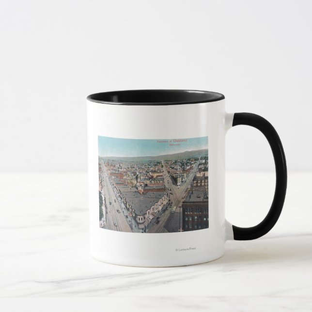 Luftbild der Stadt Oakland, CA Tasse (Rechts)