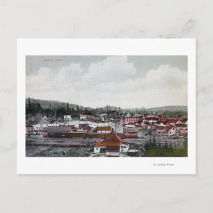 Luftbild der Stadt Postkarte