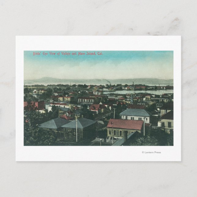 Luftbild der Stadt und der Insel Mare Postkarte (Vorderseite)