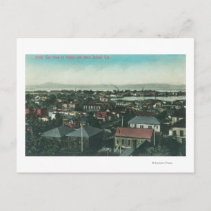 Luftbild der Stadt und der Insel Mare Postkarte