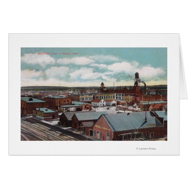 Luftbild der Stadt, ZugspurenNampa, ID (Vorderseite (Horizontal))