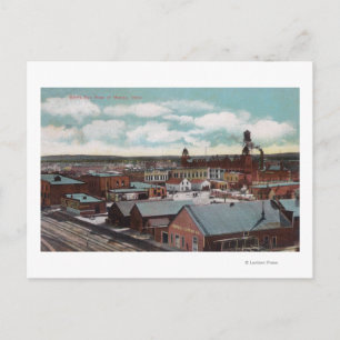 Luftbild der Stadt, ZugspurenNampa, ID Postkarte