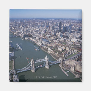 Luftbild der Themse Magnet