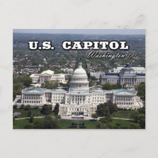 Luftbild der US-Hauptstadt in Washington DC Postkarte