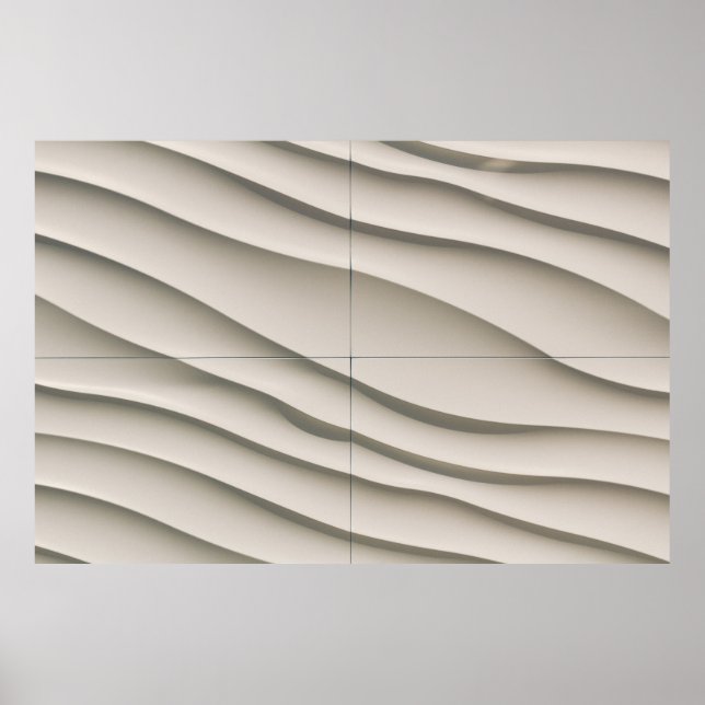 Luftbild der Wüste Poster (Vorne)