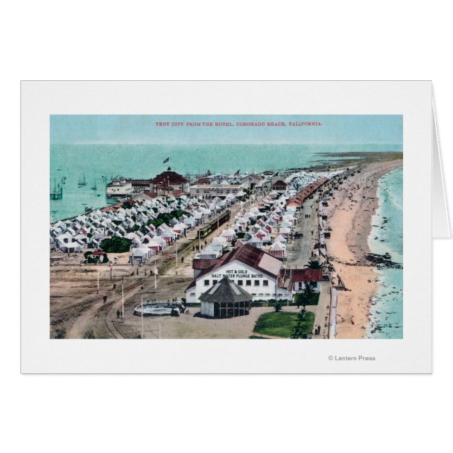 Luftbild der Zentadenstadt vom Hotel del Coronado (Vorderseite (Horizontal))