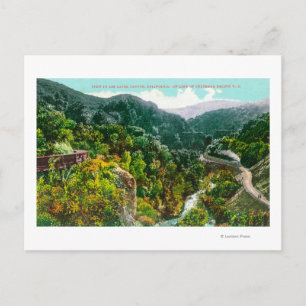 Luftbild des Canyons, Südpazifik Trai Postkarte