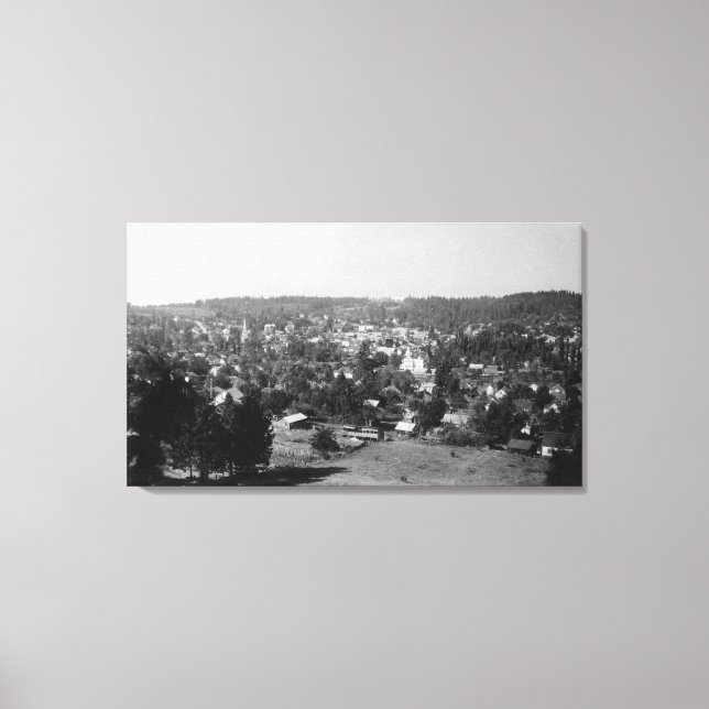 Luftbild des CityGrass Valley, CA Leinwanddruck (Vorderseite)